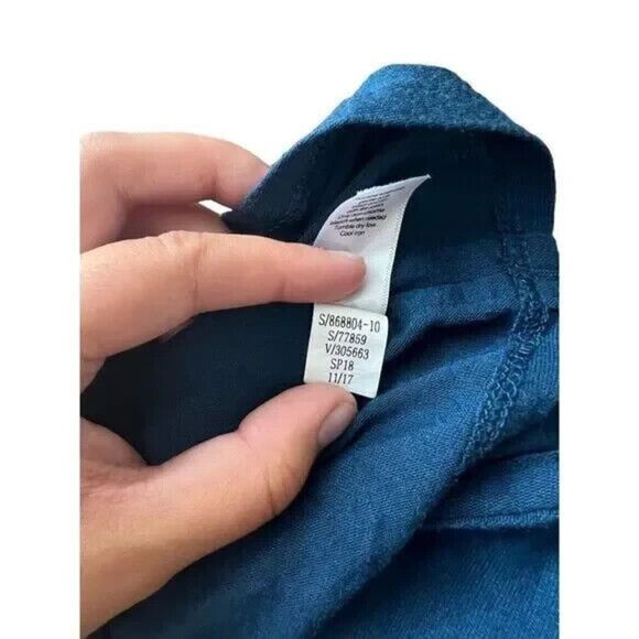 Athleta blue modal slanted‎ tshirt top size xs - Picture 6 of 6